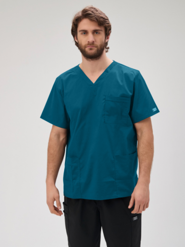 4725 Топ мужской Cherokee Workwear (CARW) морская волна хлопок